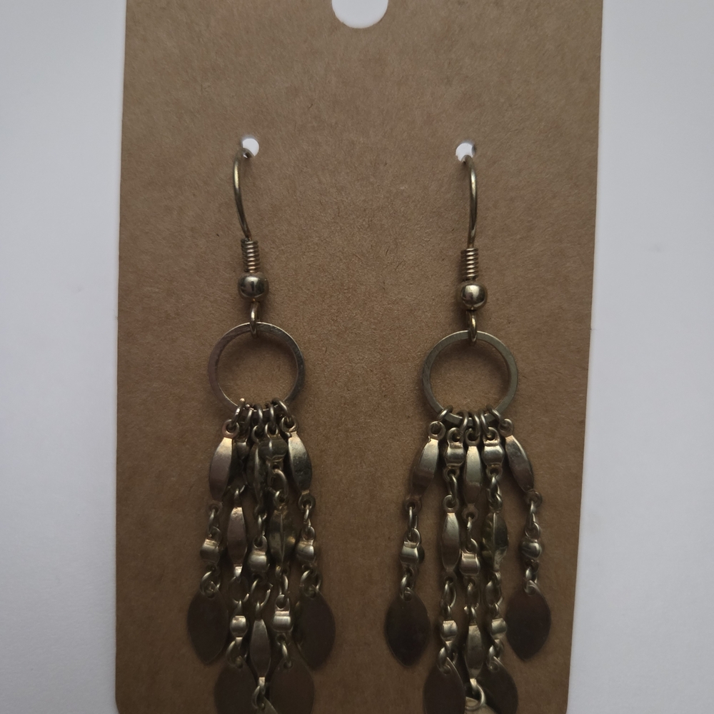 New! Gold Dangle Earrings